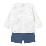 Mayoral Completo 2 Pezzi Camicia-Bermuda per Neonato 1249 BIANCO/BLU MAYORAL 