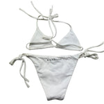 John Richmond Costume 2 Pezzi Triangolo-Mutandina Tinta Unita per Bambina RGP26030CO BIANCO JOHN RICHMOND 