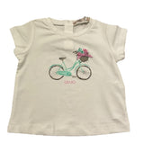 Liu Jo T-Shirt Girocollo Tinta Unita con Stampa per Neonata HA5062 BIANCO LIU JO 