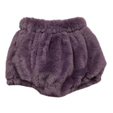 LA STUPENDERIA short tinta unita in pelliccia Viola per Neonata TBCU56 VIOLA LA STUPENDERIA 