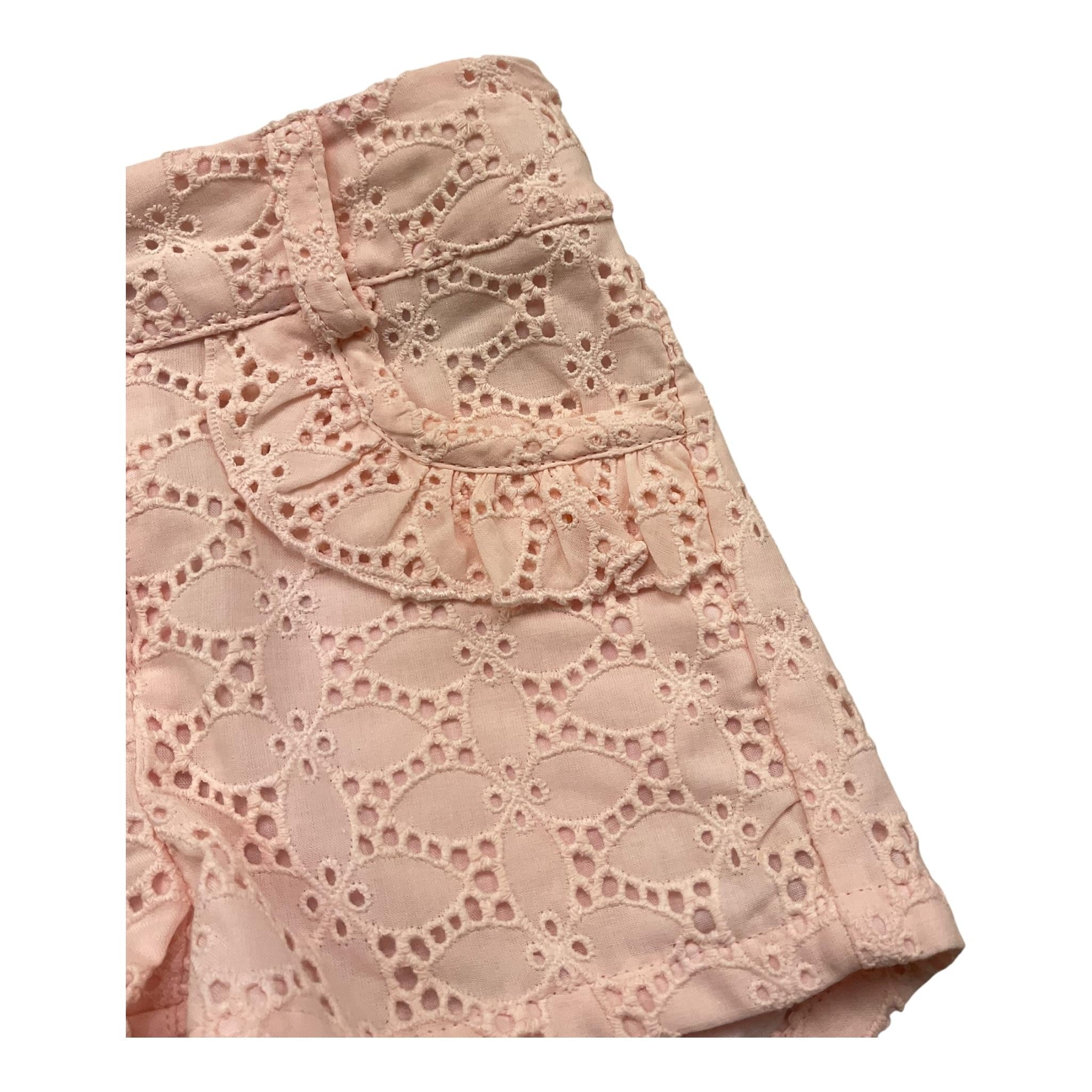 Little Bear Short Tinta Unita Traforato per Neonata 8205 ROSA LITTLE BEAR 