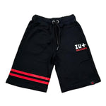 Zu+Elements Bermuda Tinta Unita con Stampe per Bambino ZU317 NERO ZU+ELEMENTS 