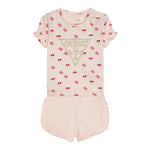 Guess Completo 2 Pezzi T-Shirt-Short Tinta Unita per Neonata A5GG03K6YW4 ROSA GUESS 