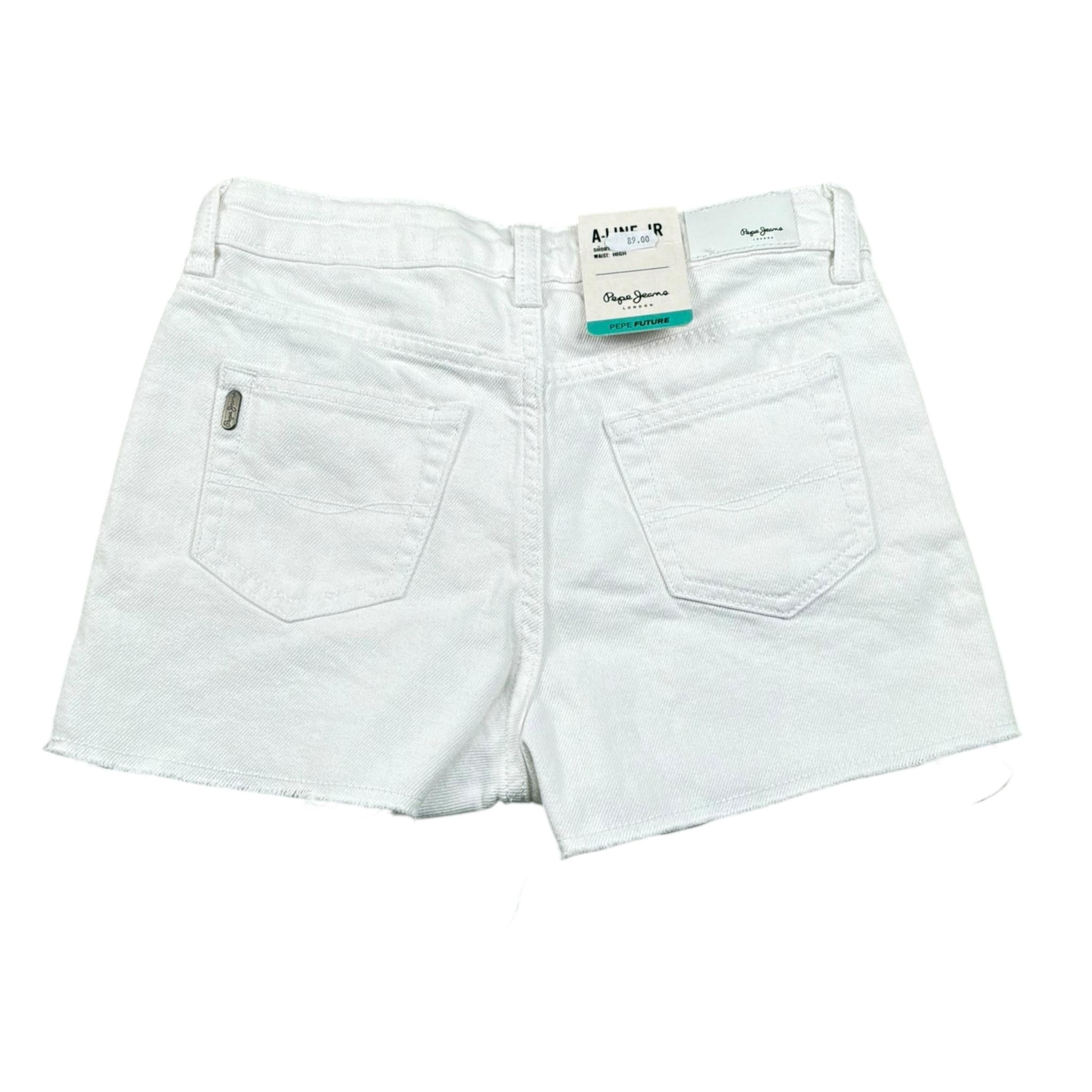 Pepe Feamo Short Tinta Unita con Girovita Regolabile per Bambina PG800861TC0 BIANCO PEPE FEAMO 