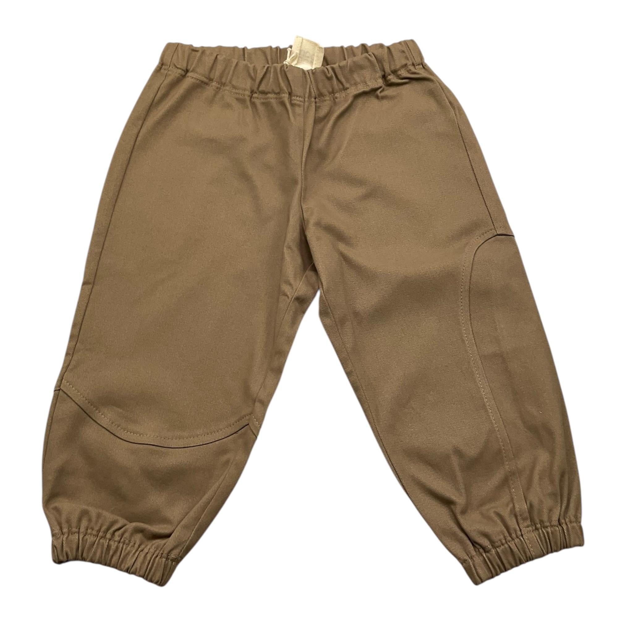 DOU DOU pantalone tinta unita con elastico in vita Fango per Neonato DT6510 FANGO DOU DOU 