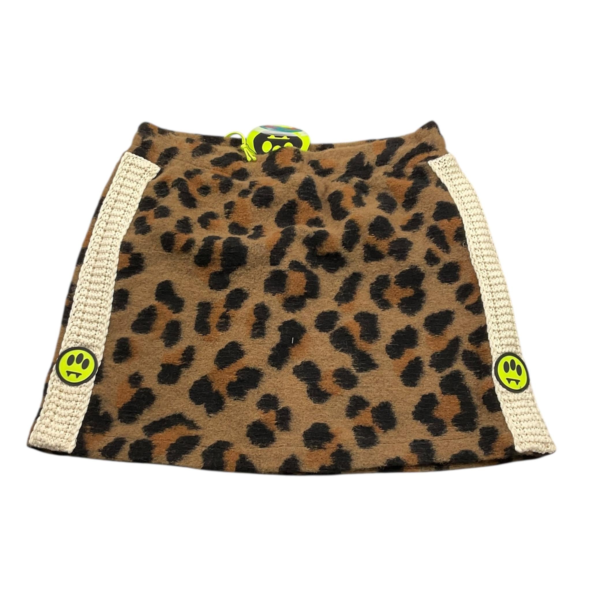 BARROW KIDS gonna tinta unita con stampa maculata Marrone per Bambina F3BKJGSK051 MARRONE BARROW KIDS 