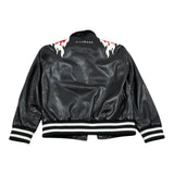 John Richmond Giubbino Tinta Unita In Ecopelle con Stampa per Bambino RBP26119GB NERO JOHN RICHMOND 