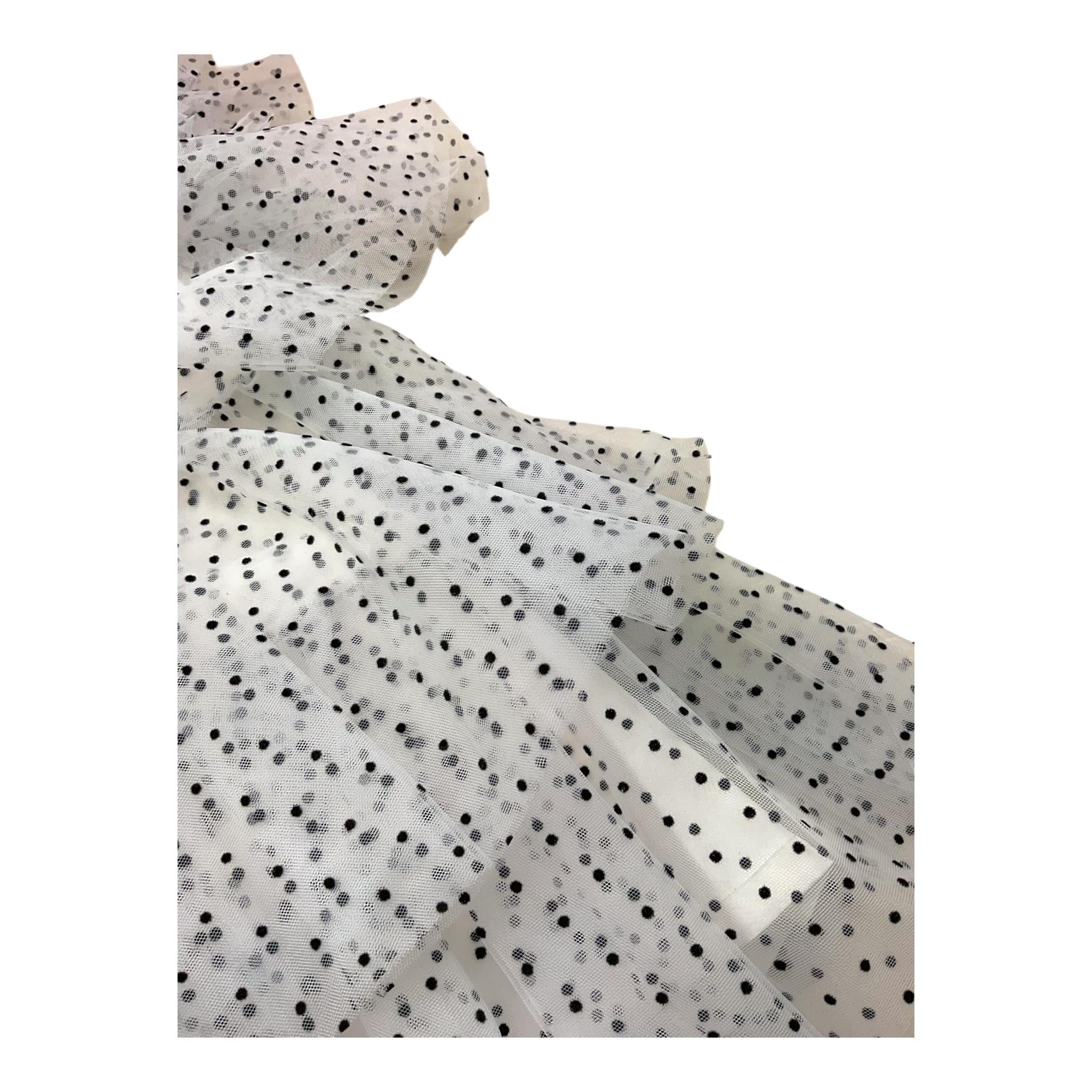 A' La Page Abito Tinta Unita con Tulle E Pailletes per Bambina 25SAGRE00006 BIANCO A' LA PAGE 