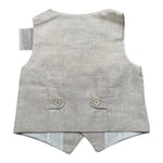 La Stupenderia Gilet Tinta Unita con Bottoni per Bambino CJGL91 BEIGE LA STUPENDERIA 