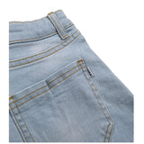 Magil Short In Denim tinta unita con Girovita Regolabile Azzurro per Bambina FN25082 AZZURRO MAGIL 