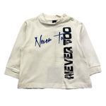 NEVER TOO shirt girocollo tinta unita con stampe Panna per Neonato NT1143N PANNA NEVER TOO 
