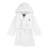 Ralph Lauren Accappatoio Tinta Unita con Stampa per Bambino 9P0188 BIANCO RALPH LAUREN 