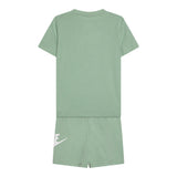 Nike Completo 2 Pezzi T-Shirt-Bermuda Tinta Unita per Neonato 86L596NX VERDE NIKE 