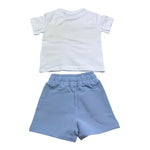 Iceberg Completo 2 Pezzi Bicolore T-Shirt-Bermuda per Neonato CMBICE5104B BIANCO/AZZURRO ICEBERG 