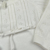 Maglifici di Verona Tutina Tinta Unita In Maglia per Neonata 045324 BIANCO MAGLIFICI DI VERONA 