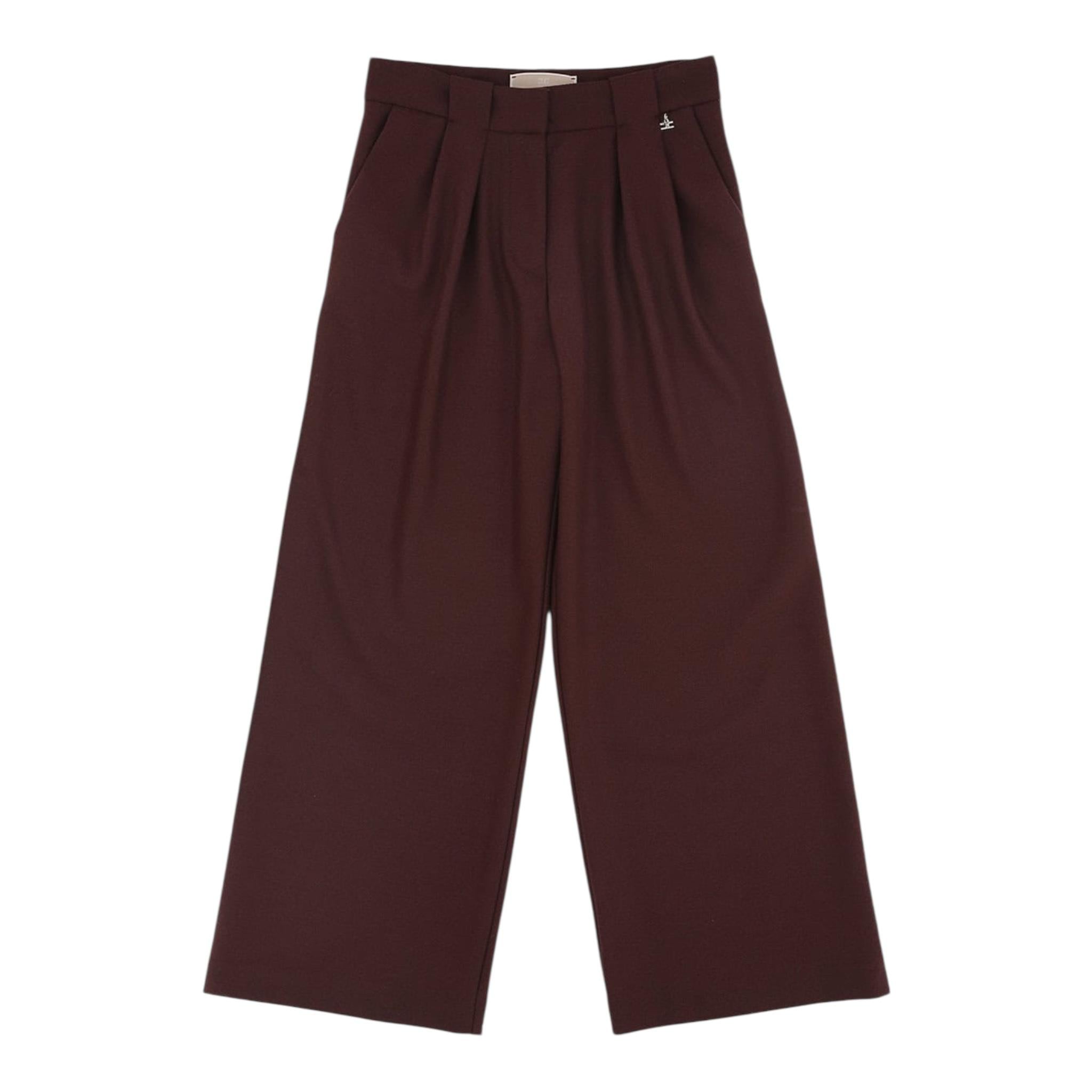 ELISABETTA FRANCHI pantalone modello a palazzo tinta unita  Bordeaux per Bambina EFPA255 BORDEAUX ELISABETTA FRANCHI 