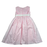 Isabel Abito Cerimonia Tinta Unita con Cintura per Bambina 430140 ROSA ISABEL 