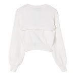 Twinset Set Top-Maglia Tinta Unita per Bambina 251GJ3QW6 PANNA TWINSET 