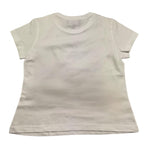Emporio Armani T-Shirt Girocollo Tinta Unita con Ricami Logo per Bambino 3RD301 BIANCO EMPORIO ARMANI 