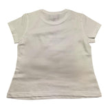 Emporio Armani T-Shirt Girocollo Tinta Unita con Ricami Logo per Bambino 3RD301 BIANCO EMPORIO ARMANI 