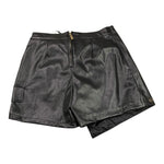 FUN & FUN short in ecopelle tinta unita traforato Nero per Bambina FNJSO15857 NERO FUN & FUN 