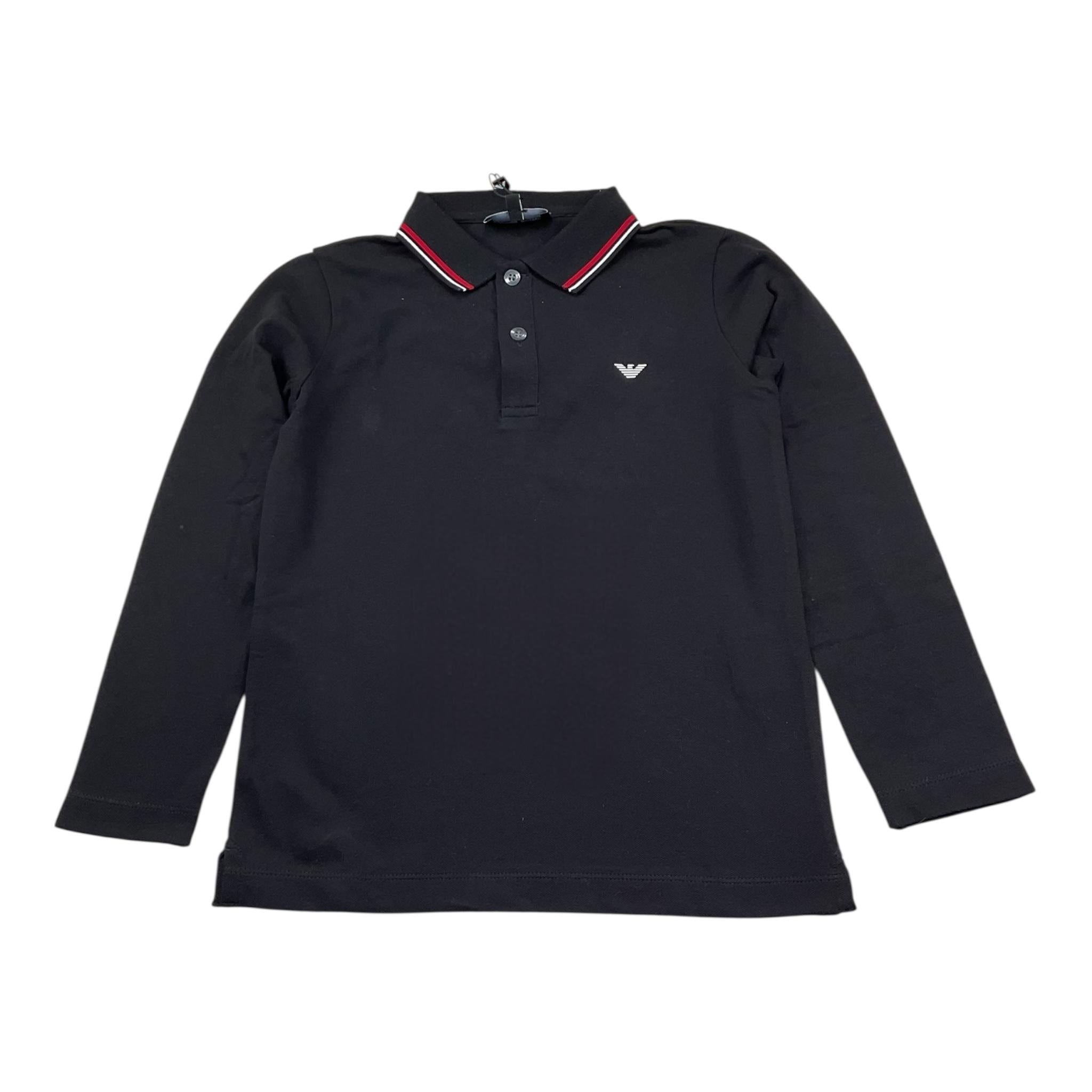 Emporio Armani Polo Tinta Unita con Bottoni per Bambino 8N4FB5 BLU EMPORIO ARMANI 