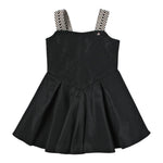 Elisabetta Franchi Abito Tinta Unita A Bretelle per Bambina EFAB473 NERO ELISABETTA FRANCHI 