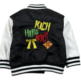 John Richmond Giubbino Tinta Unita con Maniche In Contrasto per Neonato RIP26115PI NERO JOHN RICHMOND 