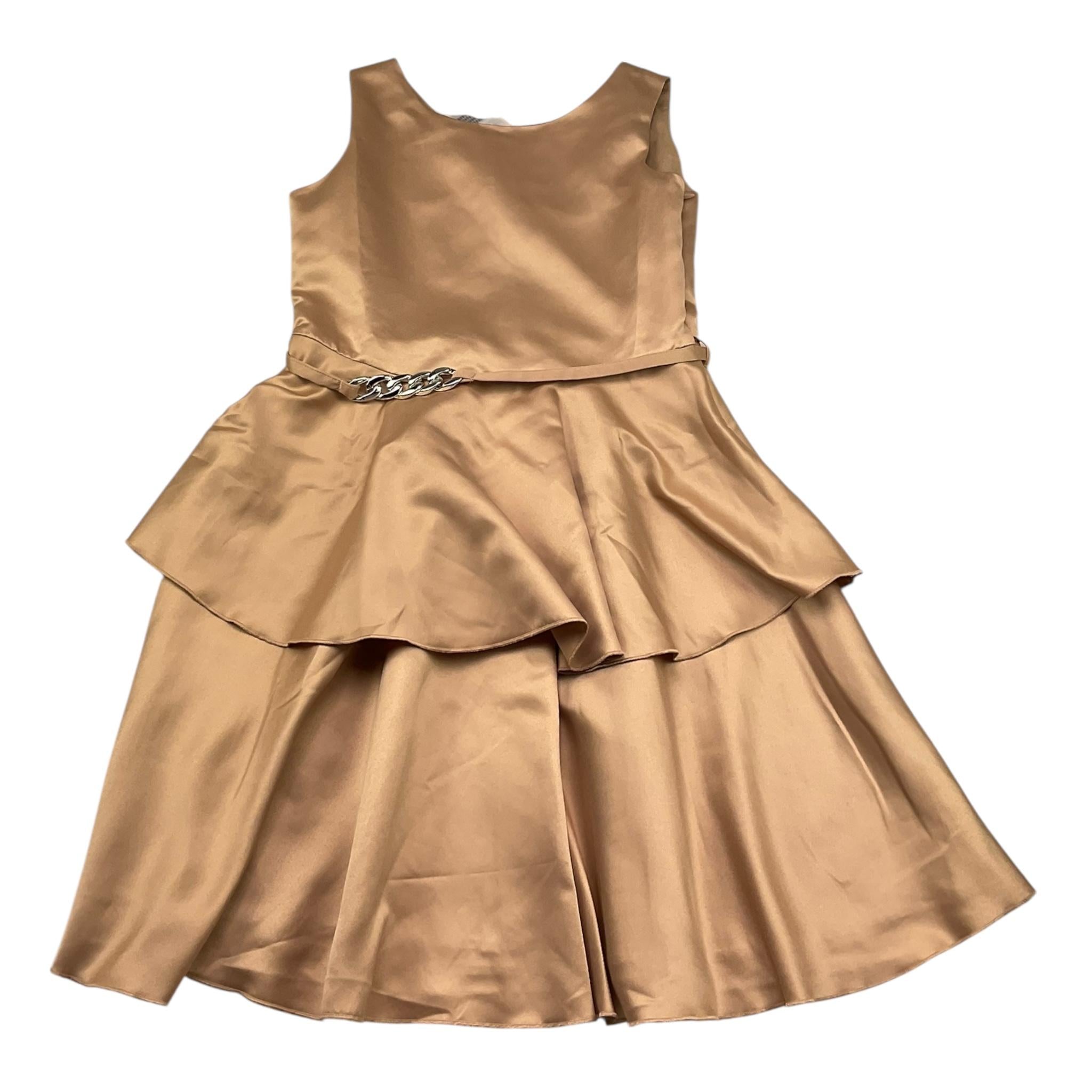 Liu Jo Abito Giromanica Tinta Unita per Bambina GA5001 BRONZO LIU JO 