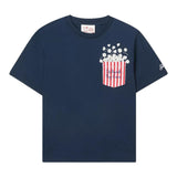 Saint Barth T-Shirt Girocollo Tinta Unita con Taschino per Bambino POPCORN BLU SAINT BARTH 