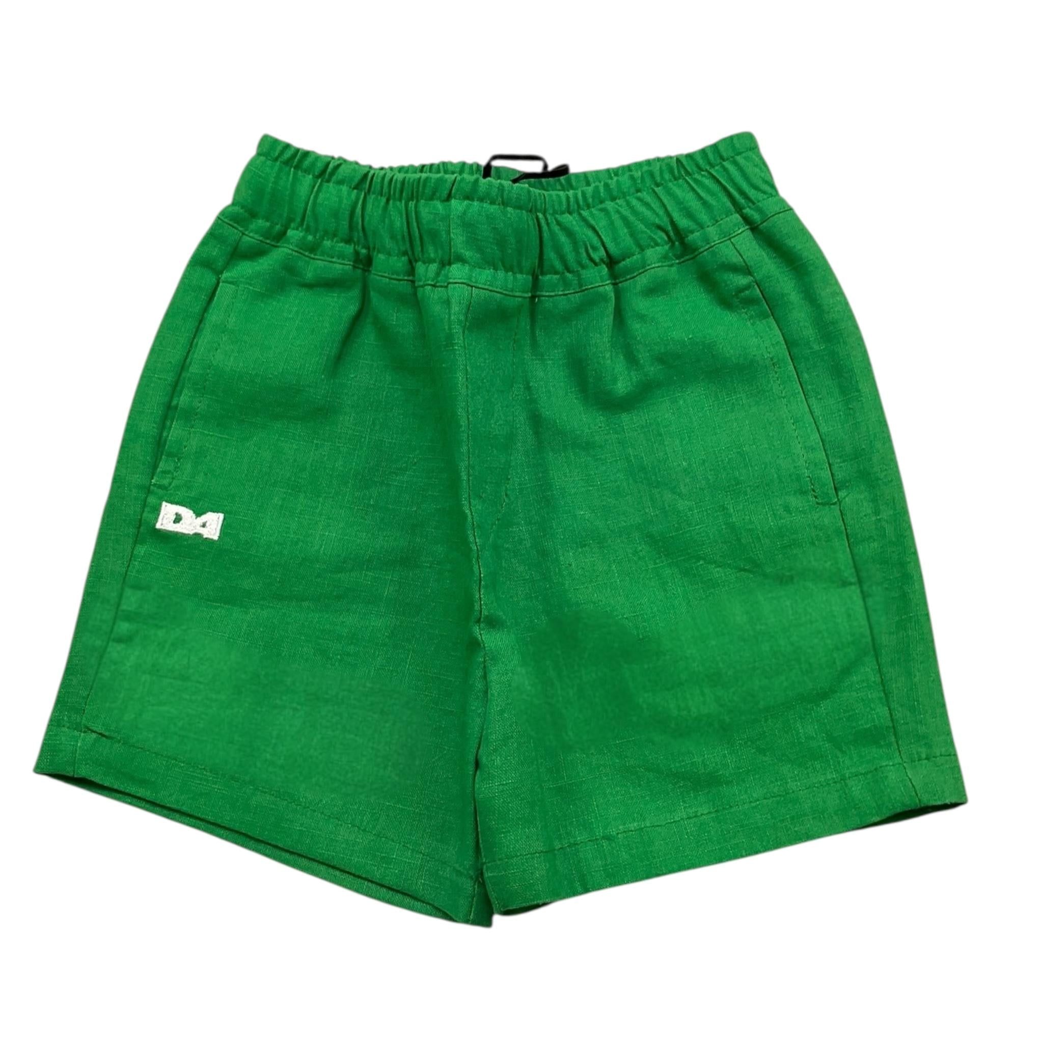 Daniele Alessandrini Bermuda Tinta Unita con Elastico In Vita per Neonato 1296S00225 VERDE DANIELE ALESSANDRINI 