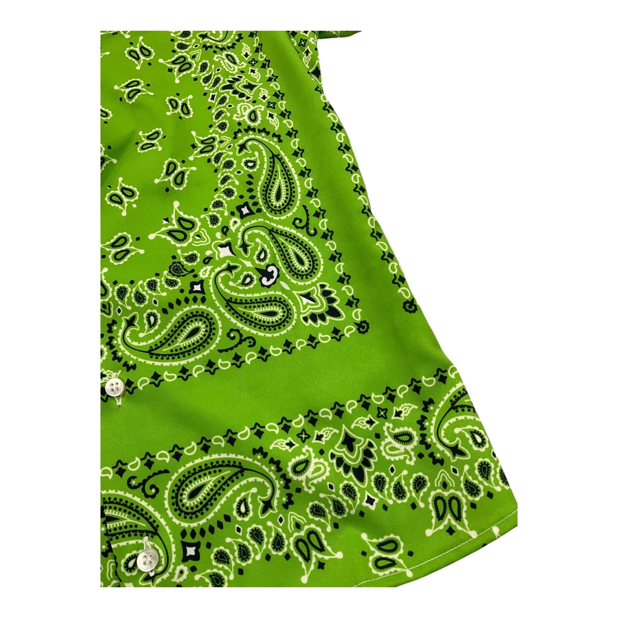 Louis Dieudonne' Camicia Tinta Unita Mezza Manica con Fantasia per Bambino LD01 VERDE LOUIS DIEUDONNE' 