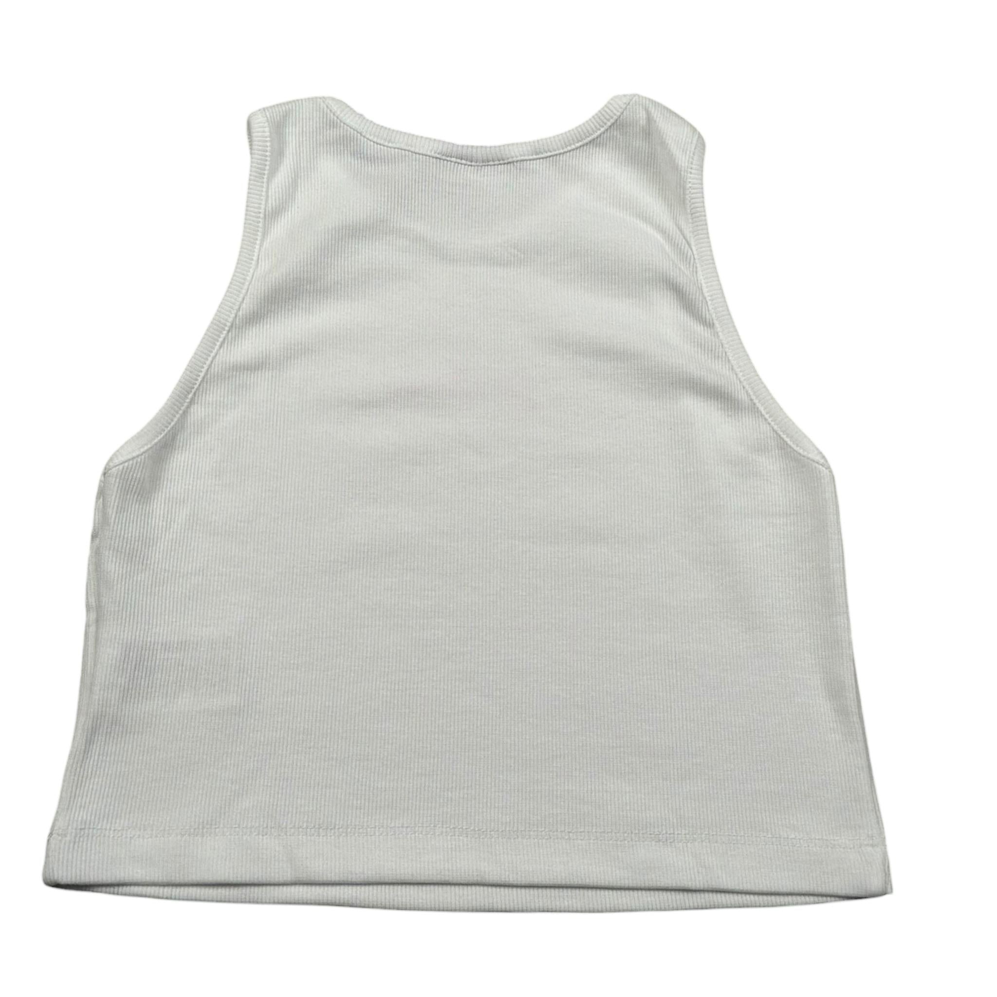 Disclaimer Top Giromanica Tinta Unita con Logo per Bambina 25EDK58502 BIANCO DISCLAIMER 