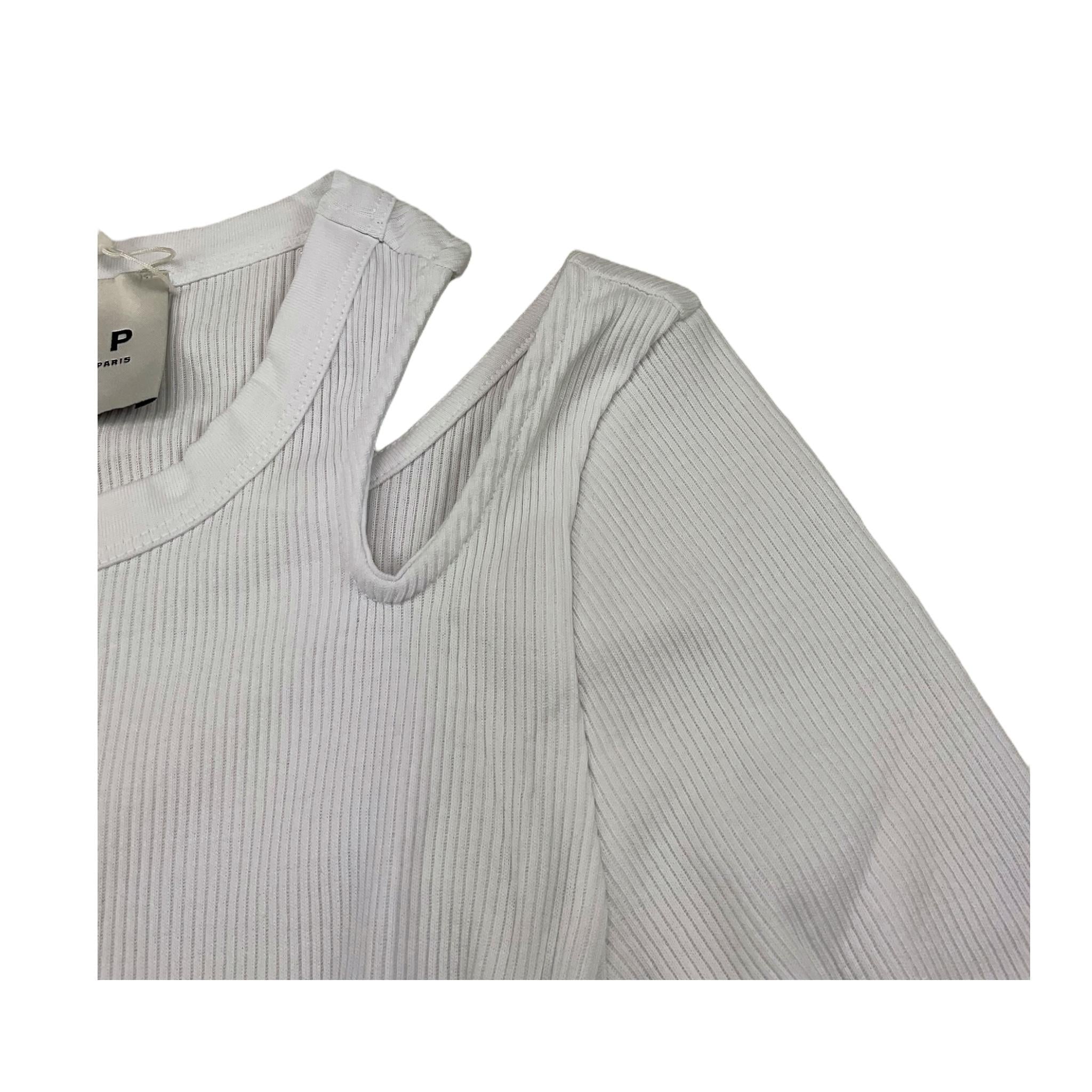 LES COYOTES DE PARIS shirt tinta unita con scollo alla spalla Bianco per Bambina 12220129 BIANCO LES COYOTES DE PARIS 