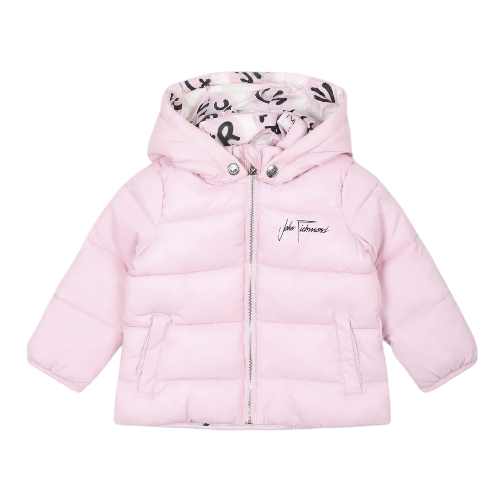 JOHN RICHMOND giubbino tinta unita con cappuccio Rosa per Neonata RIA24002PI ROSA JOHN RICHMOND 