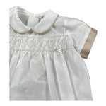 Le Bebe Pagliaccetto Mezza Manica Tinta Unita per Neonato LBB5327 BIANCO LE BEBE 