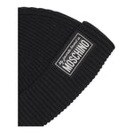 MOSCHINO cappelli tinta unita con stampa logo Nero per Bambina HUXO2I NERO MOSCHINO 