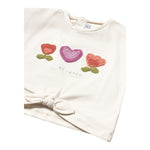 Mayoral T-Shirt Girocollo Tinta Unita con Stampa per Neonata 1046 BEIGE MAYORAL 