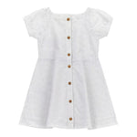 Guess Abito Mezza Manica Tinta Unita In Pizzo Sangallo per Bambina K4GK02WG680 BIANCO GUESS 