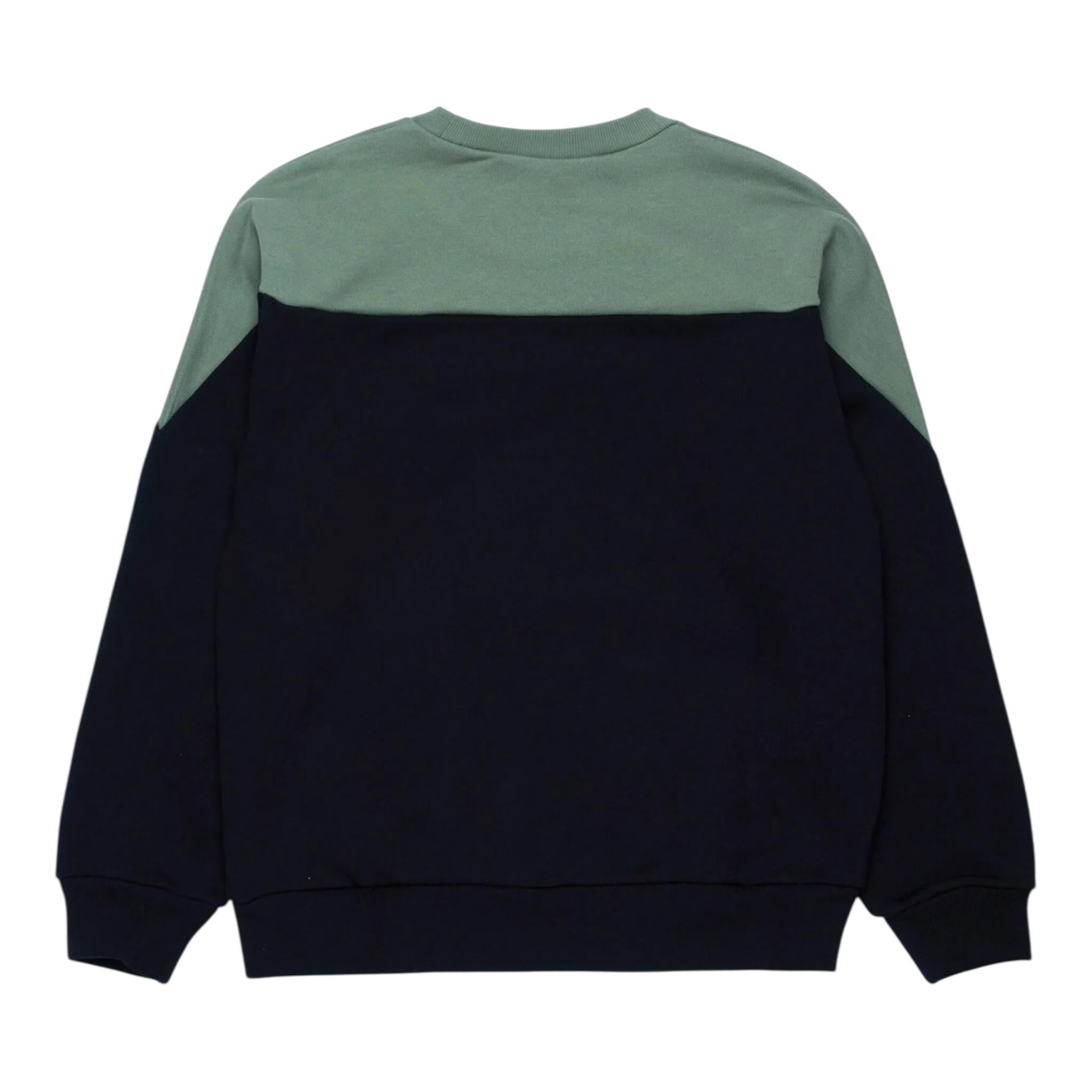 MARNI felpa chiusa bicolore girocollo Nero/verde per Bambino M01220 NERO/VERDE MARNI 