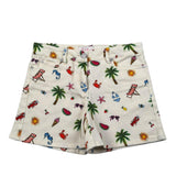 Saint Barth Short Tinta Unita con Stampe  per Bambina CANCUNJR BEIGE SAINT BARTH 