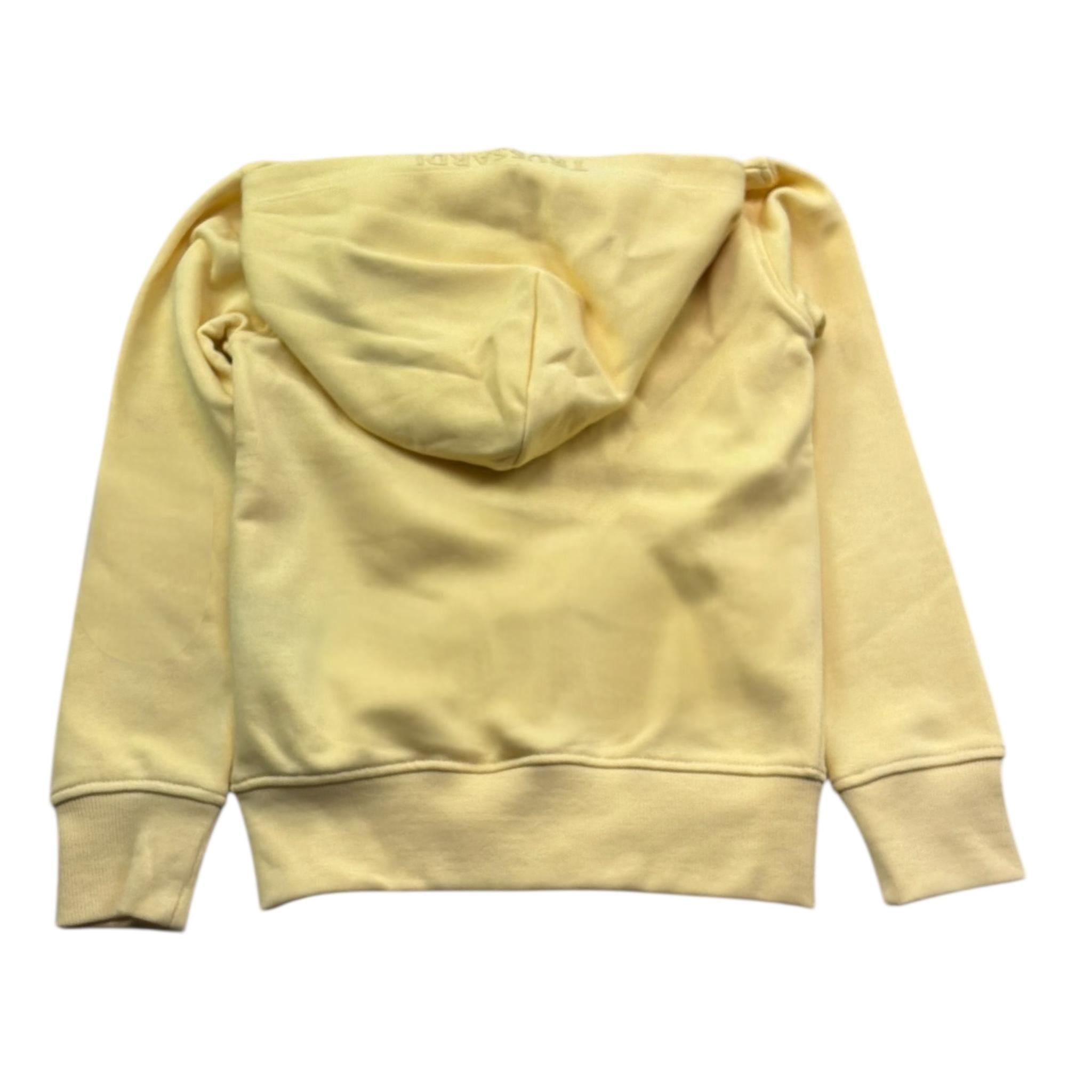 Trussardi Felpa con Zip E Cappuccio Tinta Unita per Bambino TGP26003FE GIALLO TRUSSARDI 