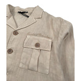 Daniele Alessandrini Camicia Manica Lunga Tinta Unita per Bambino 12351284 BEIGE DANIELE ALESSANDRINI 
