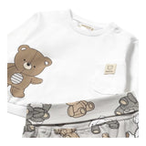 Mayoral Completo 2 Pezzi Shirt-Ghettina per Neonato 1559 BIANCO/BEIGE MAYORAL 