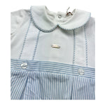 Le Bebe Pagliaccetto Bicolore Mezza Manica per Neonato LBB5257 BIANCO/AZZURRO LE BEBE 