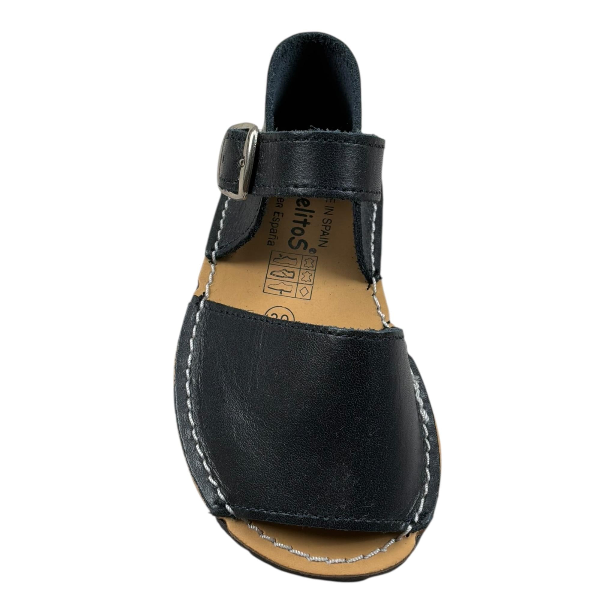 Angelitos Sandalo Tinta Unita con Fibia per Neonata ANG200 BLU ANGELITOS 