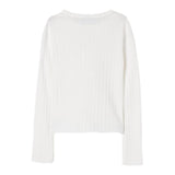 Twinset Maglia Tinta Unita con Logo per Bambina 251GJ3402 PANNA TWINSET 