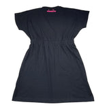 Diadora Abito Tinta Unita con Stampa per Bambina S4DIJGDR118 NERO DIADORA 