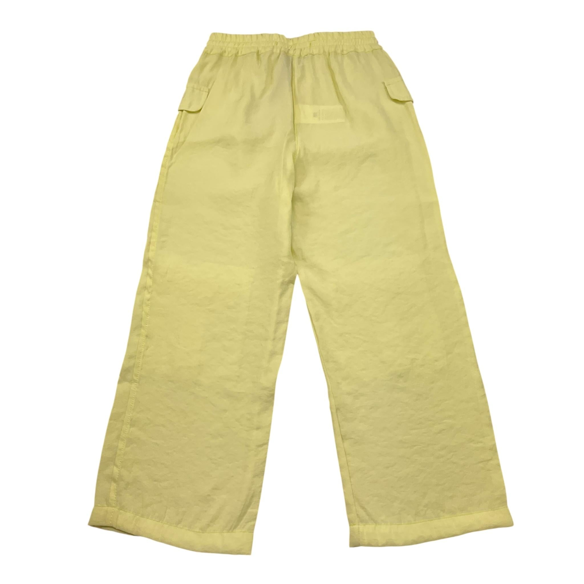 Manila Grace Pantalone Tinta Unita con Elastico In Vita per Bambina 407PMBS25 GIALLO MANILA GRACE 