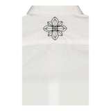John Richmond Camicia Mezza Manica Tinta Unita con Stampa per Neonato RIP22092CA BIANCO JOHN RICHMOND 